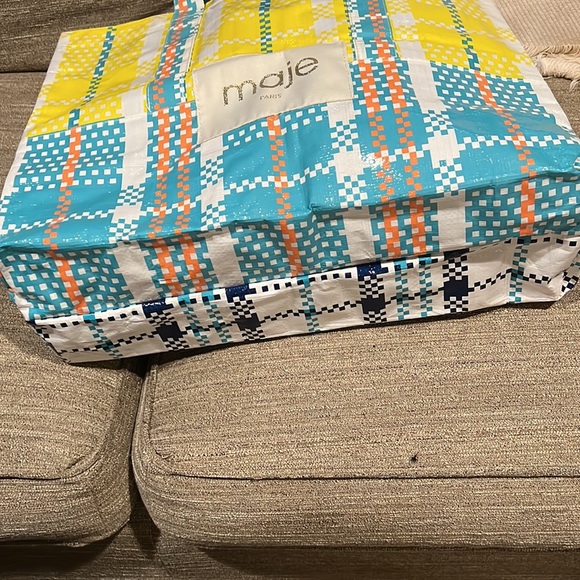 Make Mixed Plaid Plastic Oversized Tote - Picture 4 of 7